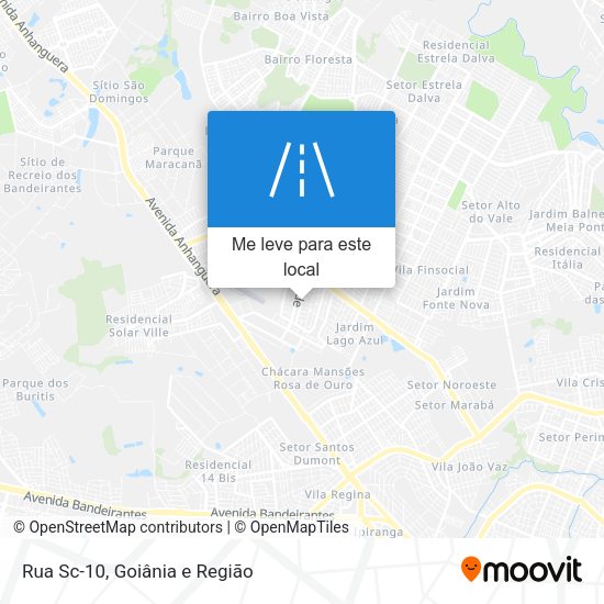 Rua Sc-10 mapa