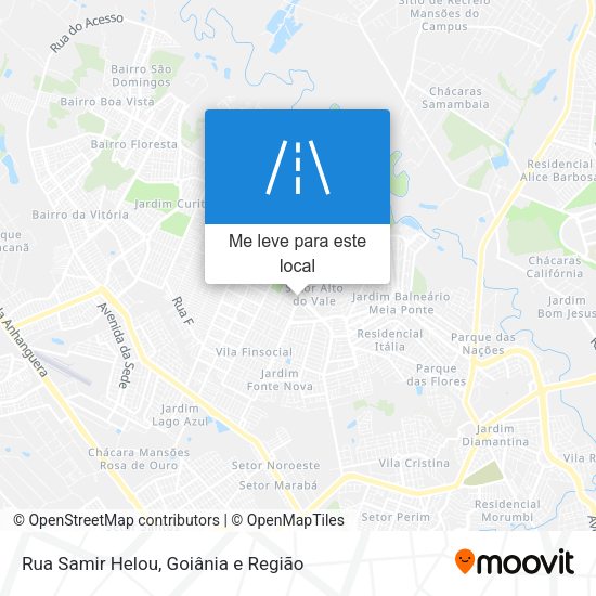 Rua Samir Helou mapa