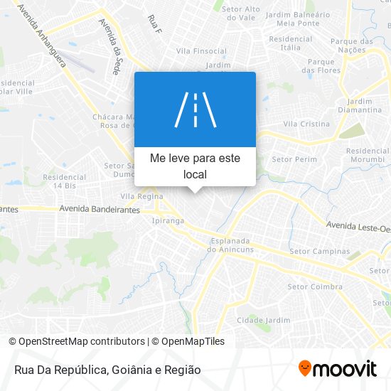 Rua Da República mapa