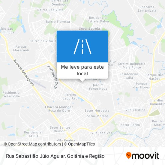 Rua Sebastião Júio Aguiar mapa