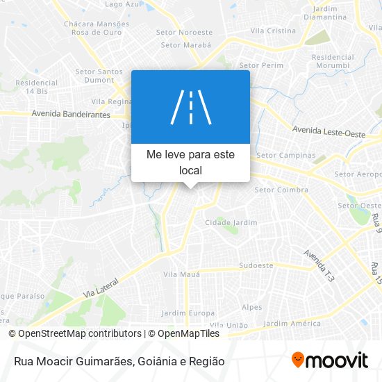 Rua Moacir Guimarães mapa