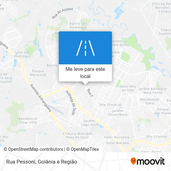 Rua Pessoni mapa