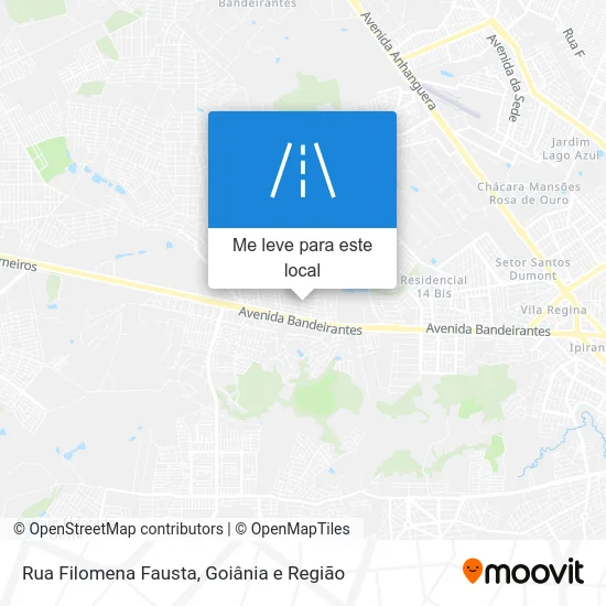 Rua Filomena Fausta mapa