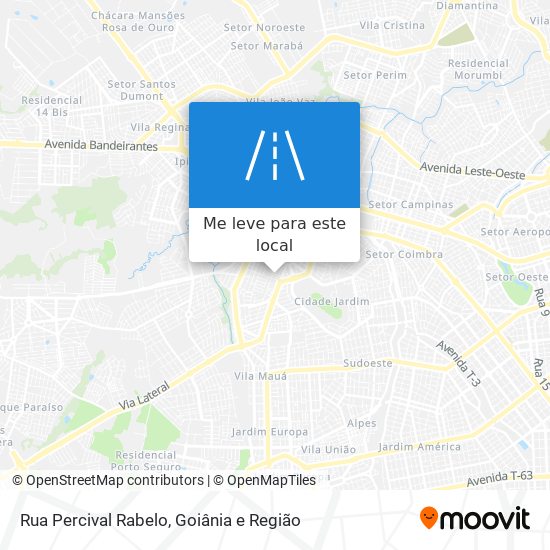 Rua Percival Rabelo mapa