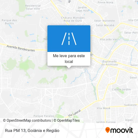 Rua PM 13 mapa
