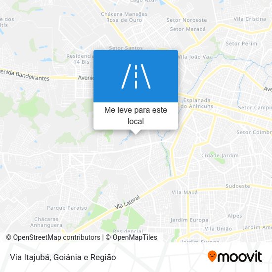Via Itajubá mapa