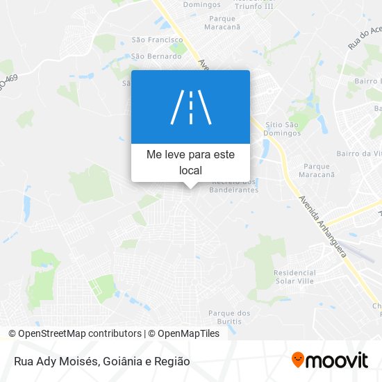 Rua Ady Moisés mapa