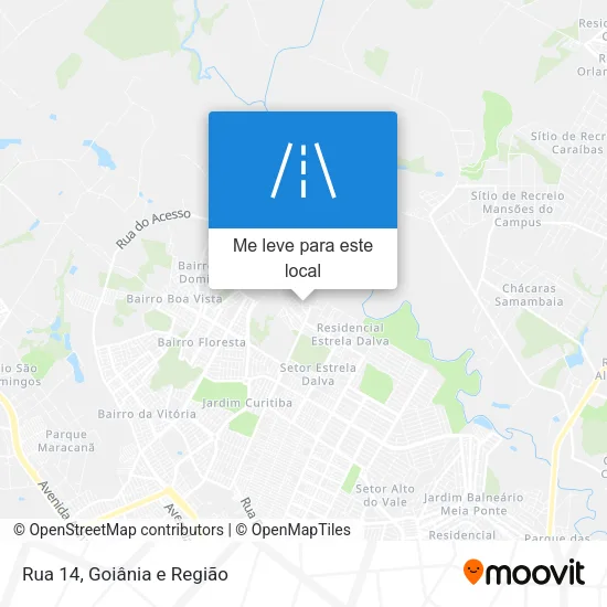 Rua 14 mapa