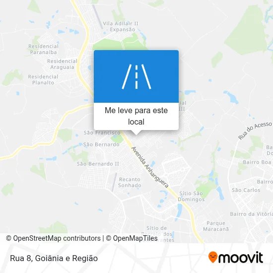 Rua 8 mapa