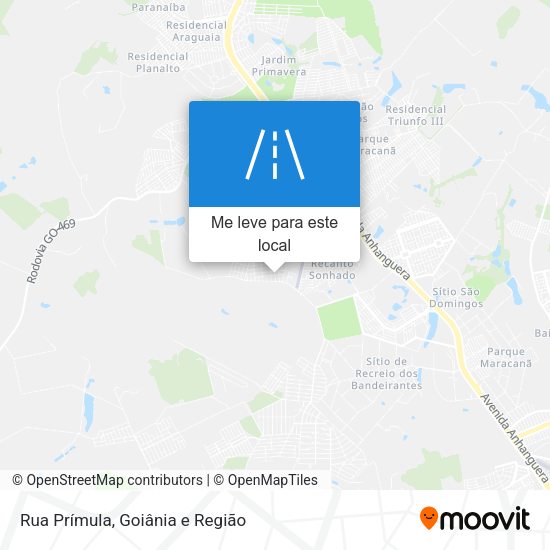 Rua Prímula mapa