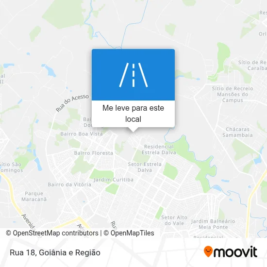 Rua 18 mapa