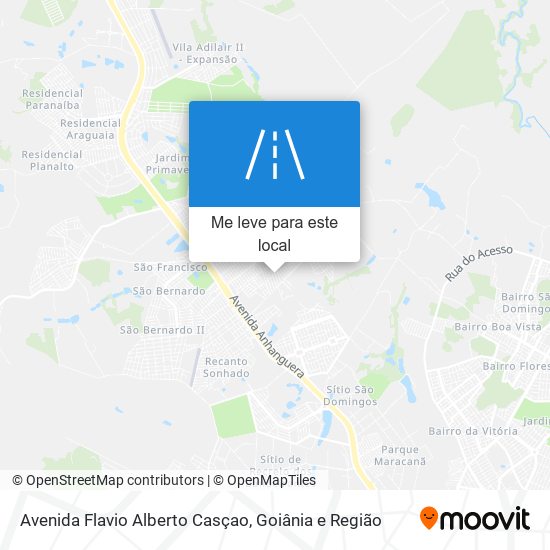 Avenida Flavio Alberto Casçao mapa
