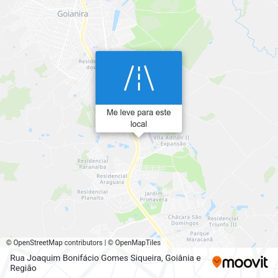 Rua Joaquim Bonifácio Gomes Siqueira mapa