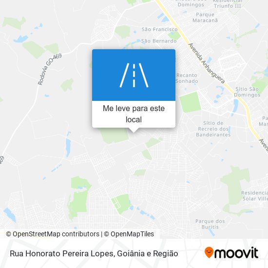 Rua Honorato Pereira Lopes mapa