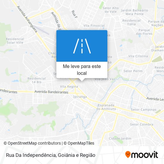 Rua Da Independência mapa