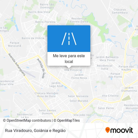 Rua Viradouro mapa