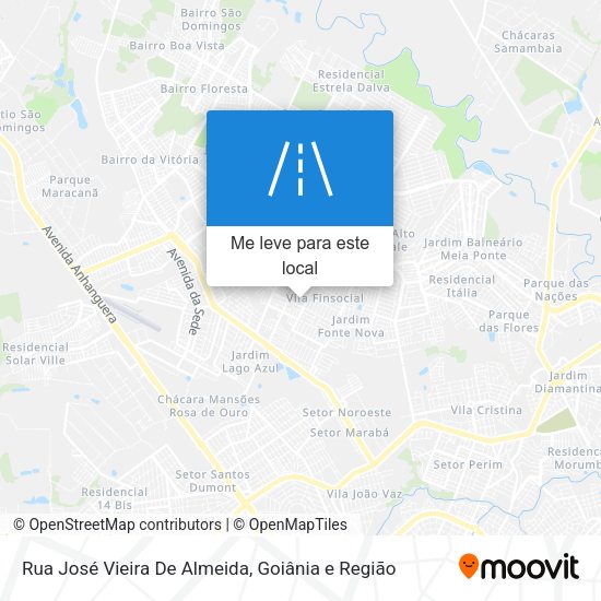 Rua José Vieira De Almeida mapa