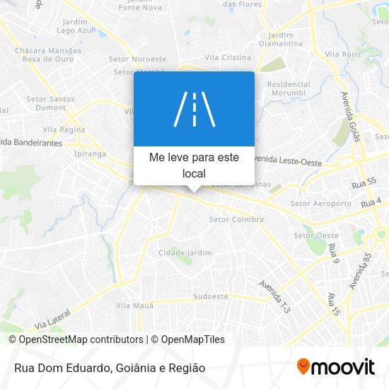 Rua Dom Eduardo mapa