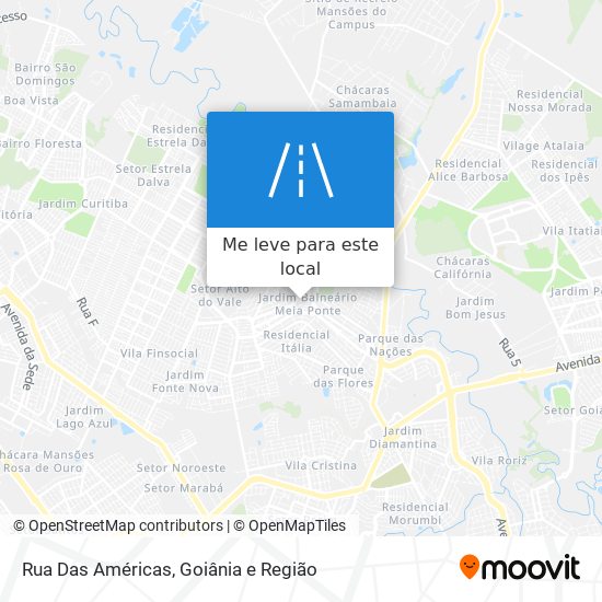 Rua Das Américas mapa