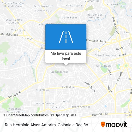 Rua Hermínio Alves Amorim mapa