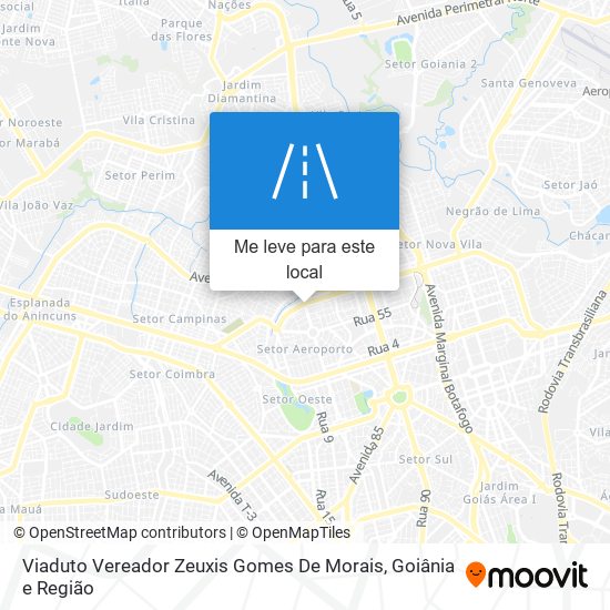 Viaduto Vereador Zeuxis Gomes De Morais mapa