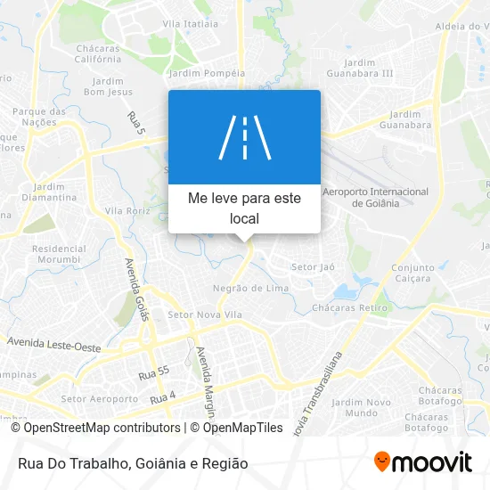Rua Do Trabalho mapa