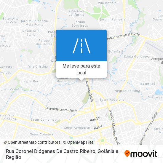 Rua Coronel Diógenes De Castro Ribeiro mapa