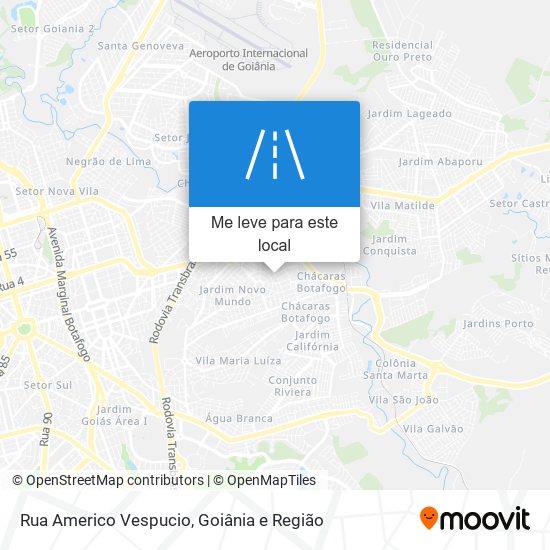 Rua Americo Vespucio mapa