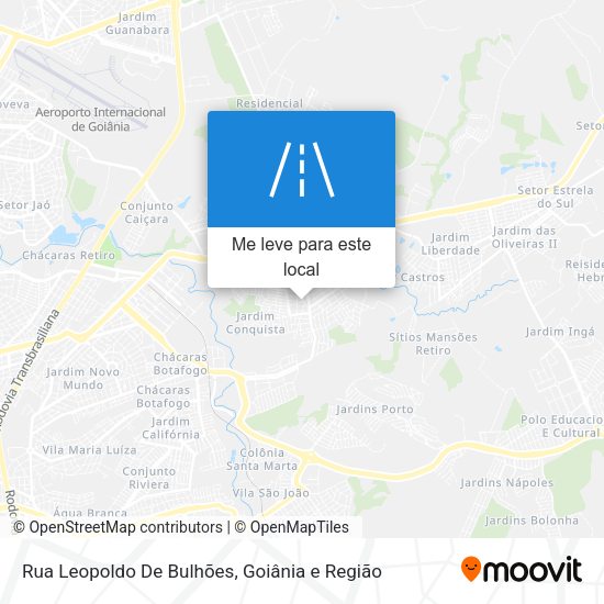 Rua Leopoldo De Bulhões mapa