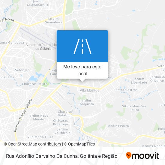 Rua Adonílio Carvalho Da Cunha mapa