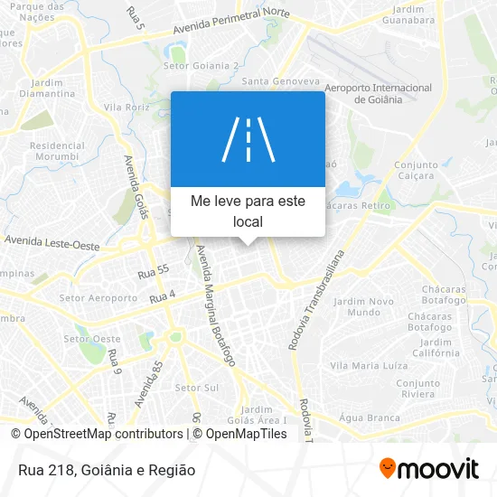 Rua 218 mapa