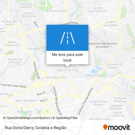 Rua Dona Darcy mapa