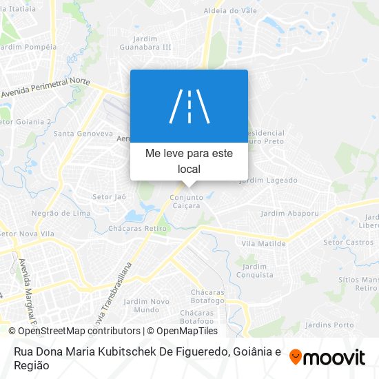 Rua Dona Maria Kubitschek De Figueredo mapa