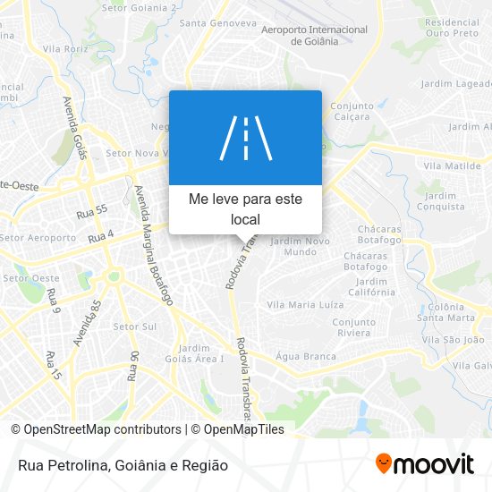 Rua Petrolina mapa