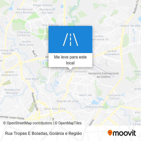Rua Tropas E Boiadas mapa