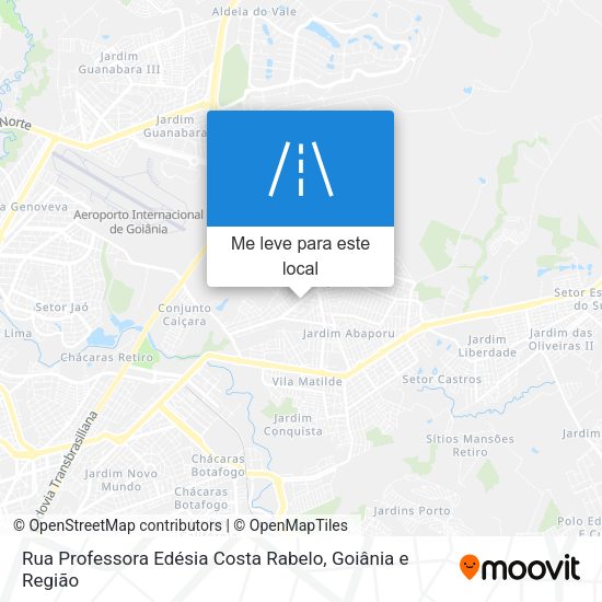 Rua Professora Edésia Costa Rabelo mapa