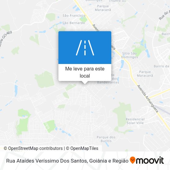 Rua Ataídes Veríssimo Dos Santos mapa