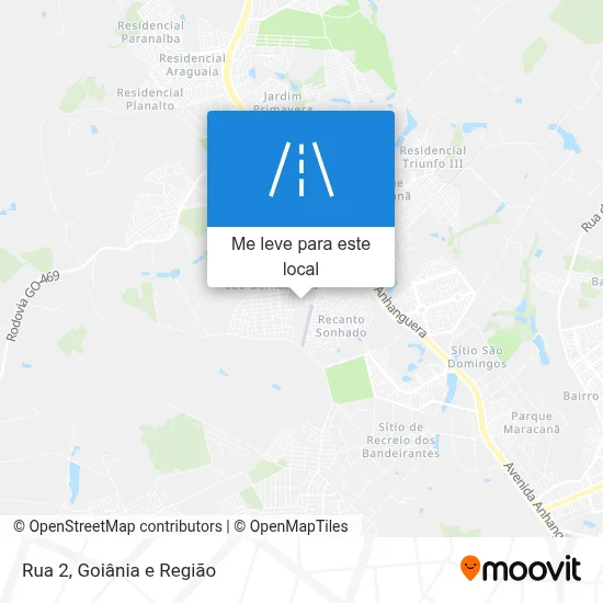 Rua 2 mapa