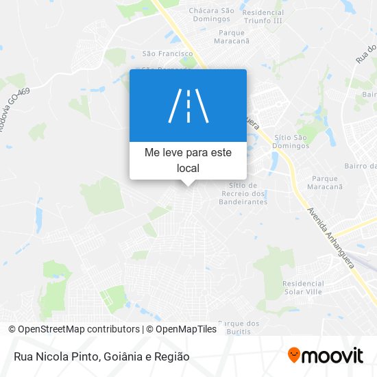 Rua Nicola Pinto mapa