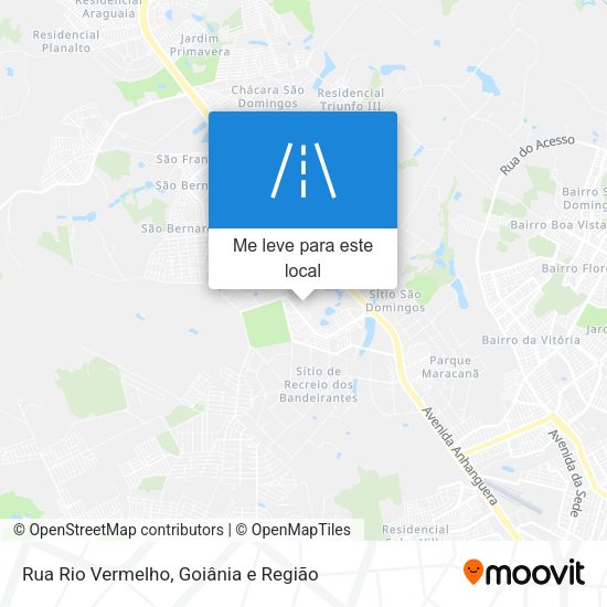 Rua Rio Vermelho mapa