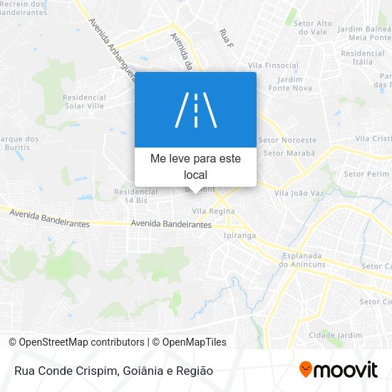 Rua Conde Crispim mapa