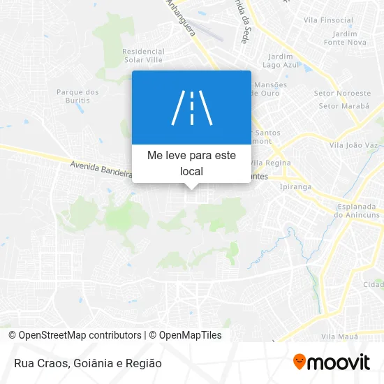 Rua Craos mapa
