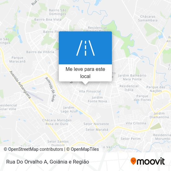 Rua Do Orvalho A mapa