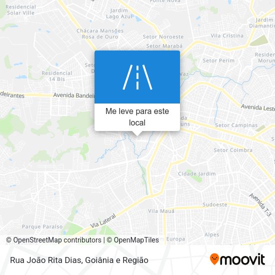 Rua João Rita Dias mapa