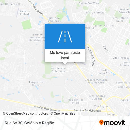 Rua Sv 30 mapa