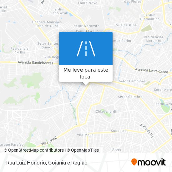 Rua Luiz Honório mapa