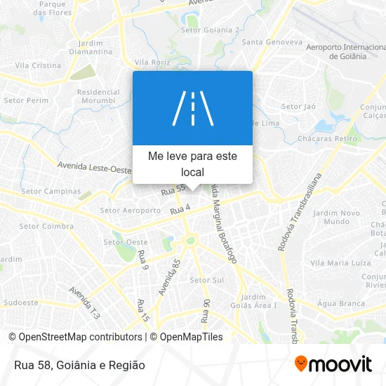 Rua 58 mapa