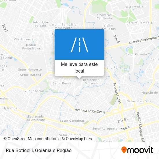 Rua Boticelli mapa