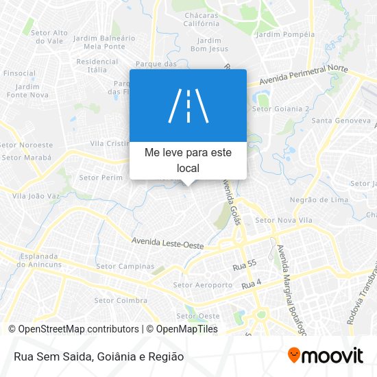 Rua Sem Saida mapa