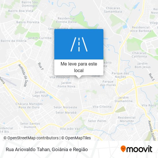 Rua Ariovaldo Tahan mapa